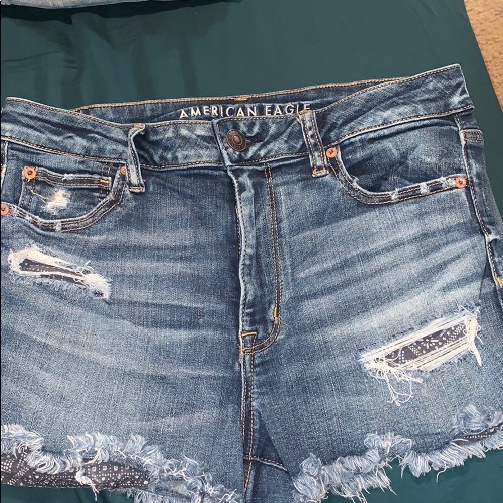 NEW darkwash denim short
